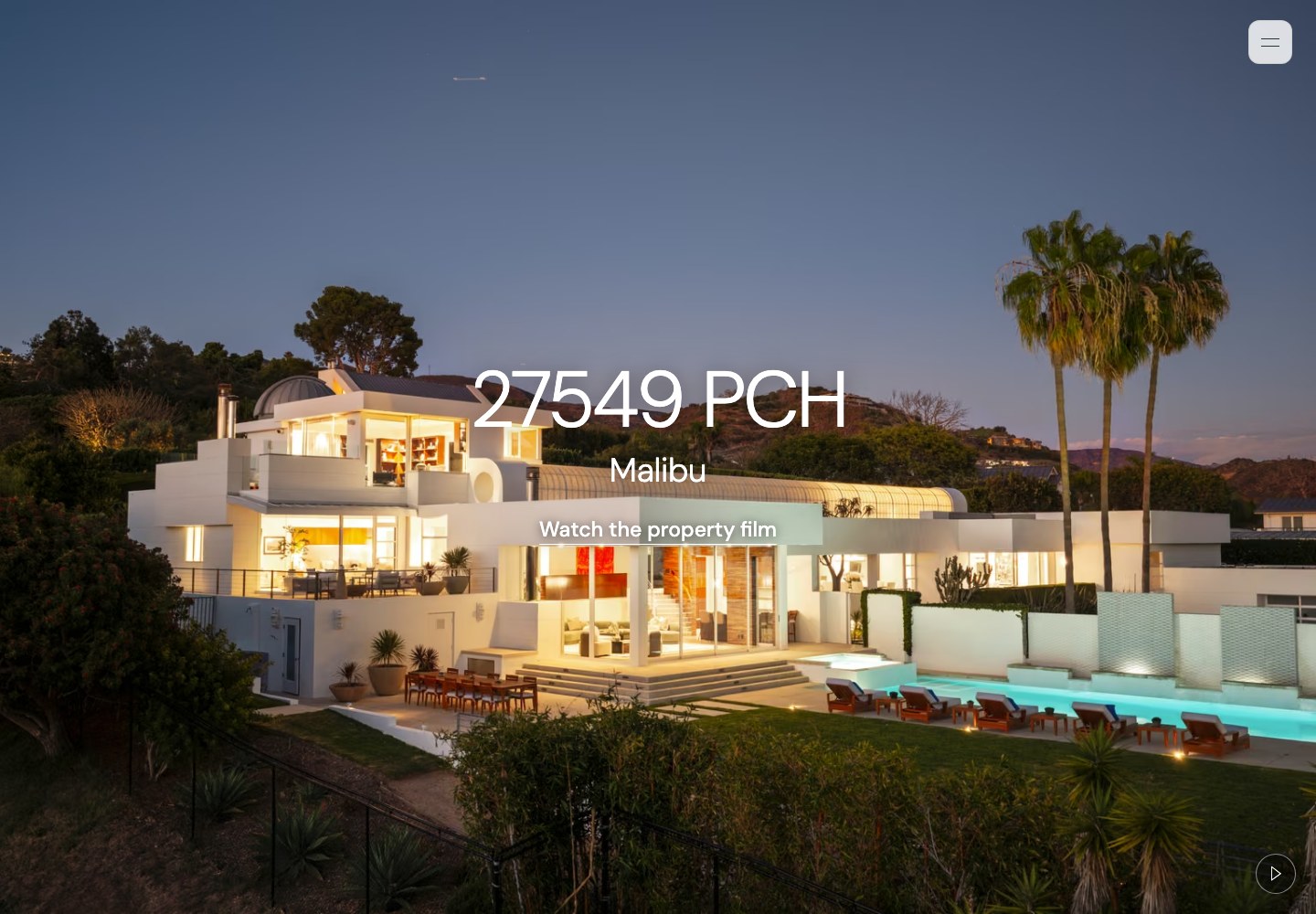 27549pch.com homepage, a single-property website designed by First Street